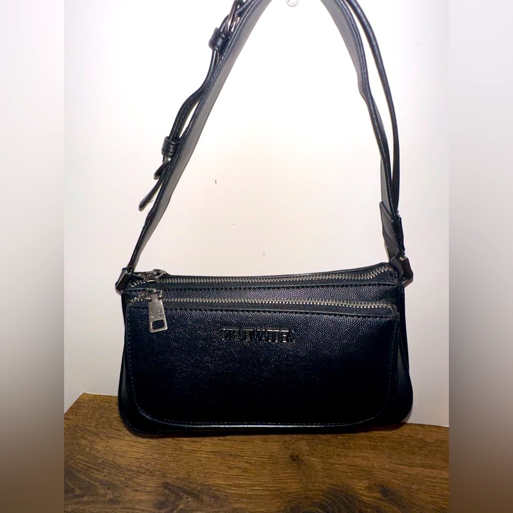 Steve Madden Black Leather Shoulder Bag